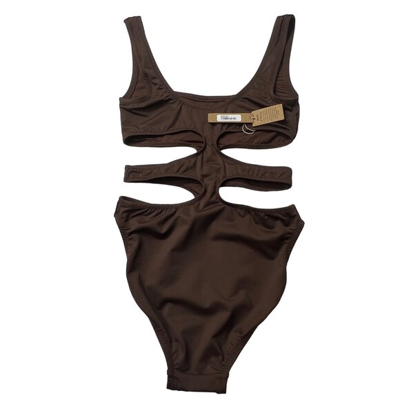 SKIMS Swim Tank Monokini Cocoa XXS - Picture 3 of 11